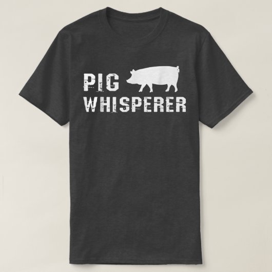 Mens Pig Whisperer Piggery Business Farming Meat L Tシャツ (デザイン正面)
