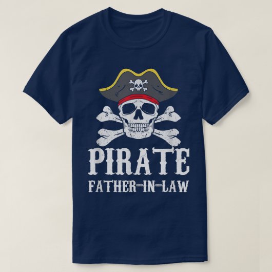 Mens Pirate FatherInLaw Father Matching Family Hal Tシャツ (デザイン正面)