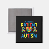 Mens Please Persistent I Have Autism Awareness For マグネット (正面/裏面)