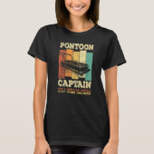 Mens PONTOON BOAT CAPTAIN like a regular Captain Tシャツ (正面)