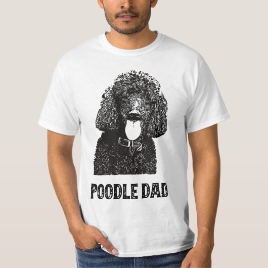 Mens Poodle Dad - Standard Poodle Dad  Tシャツ (正面)