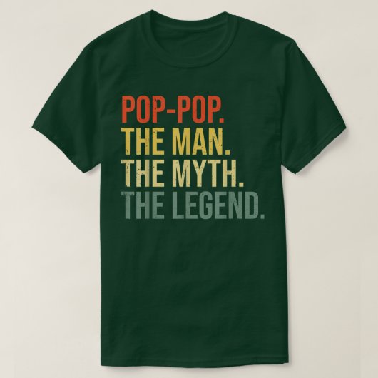 Mens Pop男The Myth The Legend Grandfathe Tシャツ (デザイン正面)