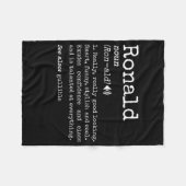 Mens Prank First Name辞書の意味おもしろい フリースブランケット (正面(横))