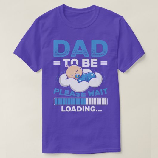 Mens Pregnancy Announcement Dad To Be Loading Tシャツ (デザイン正面)