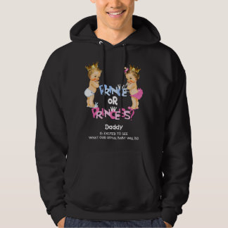 Mens Prince or Princess Daddy Gender Reveal Party パーカ