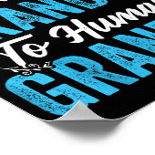 Mens Promoted From Dog Grandpa To Human Grandpa Fu ポスター (角)