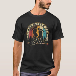 Mens Promoted To Dad Est 2023 Vintage First Time D Tシャツ