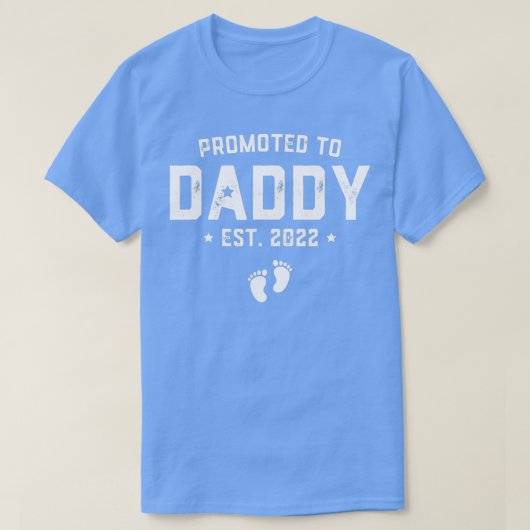 Mens Promoted To Daddy Est Tシャツ (デザイン正面)