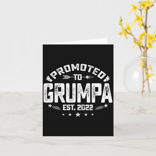 Mens Promoted To Mpa Est 2022 Funny New Mpa  カード (黄色い花)