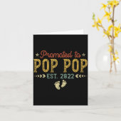 Mens Promoted To P P Est 2022 Funny New P P  カード (黄色い花)