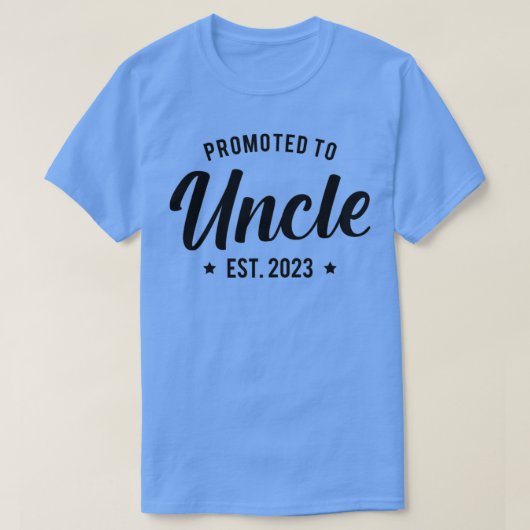 Mens Promoted to Uncle 2023  Tシャツ (デザイン正面)