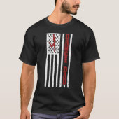 Mens Proud Dance Dad US Flag Dancing Dad Of A Danc Tシャツ (正面)