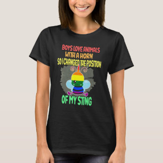 Mens Proud Gay Boys Pride LGBTQ  Gay Beekeeper Rai Tシャツ