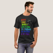 Mens Proud Gay Boys Pride LGBTQ Gay Beekeeper Rain Tシャツ (正面フル)