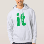 Men's Pullover Hoodie ash ITALIA  SPORT パーカ (正面)