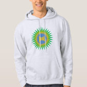 Men's Pullover Hoodie ash  SUN  BRASIL パーカ (正面)