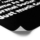 Mens Pulmonologist定義Surgery Doctor Pulmo ポスター (角)