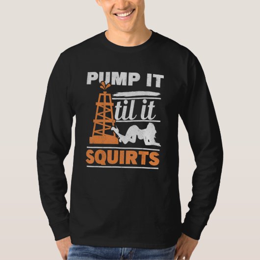 Mens Pump It Ults Roughneck油リグ油 Tシャツ (正面)