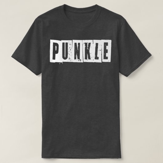 Mens Punk Uncle AKA Punkle  Tシャツ (デザイン正面)