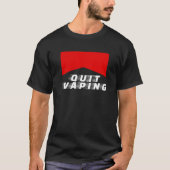 Mens Quit Vaping Be A Man Tシャツ (正面)