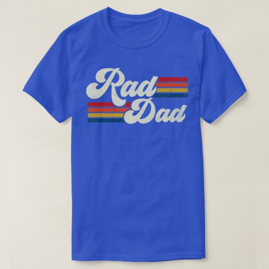 Mens Rad Dad Retro Fathers Day Top  Tシャツ (デザイン正面)