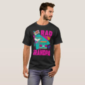 Mens Rad Grandpa 90s Aesthetic Nostalgia 1990's Re Tシャツ (正面フル)