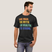 Mens Real Estate Agent Realtor The Man Myth Legend Tシャツ (正面フル)