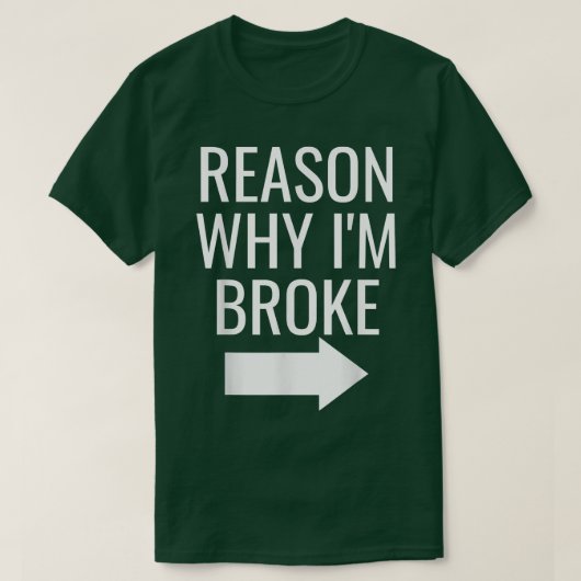 Mens Reason Why I'm Broke Spoiled Funny Matching C Tシャツ (デザイン正面)