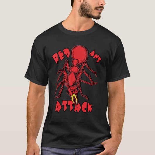 Mens Red Ant Attack  Horror Insect The Ants Tシャツ (正面)