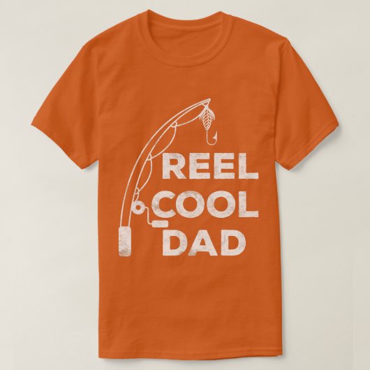 Mens Reel Cool Dad Fishing Daddy Father's Day Shi Tシャツ (デザイン正面)