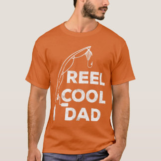 Mens Reel Cool Dad  Fishing Daddy Father's Day Shi Tシャツ