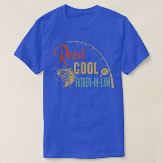 Mens Reel Cool Father In Law Fisherman Vinatge Fat Tシャツ (デザイン正面)