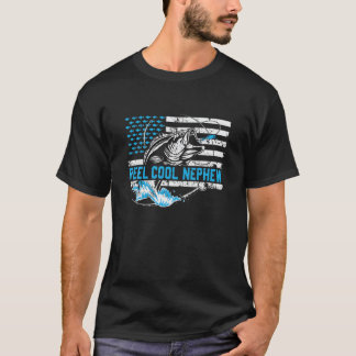 Mens Reel Cool Nephew Fishing Nephew Fathers Day F Tシャツ