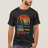 Mens Reel Cool Pa Paw Fisherman Daddy Father Day G Tシャツ (正面)