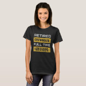 Mens Retired Caseworker Full Time Grandpa Retireme Tシャツ (正面フル)