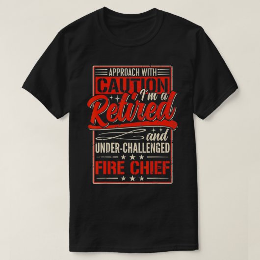 Mens Retired Fire Chief Firefighter Retirement 202 Tシャツ (デザイン正面)