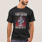 Mens Retired Firefighter And Proud Of It For Ex Fi Tシャツ (正面)