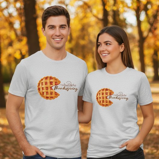 Men's Retro Arcade Pumpkin Pie Thanksgiving トライブレンドＴシャツ