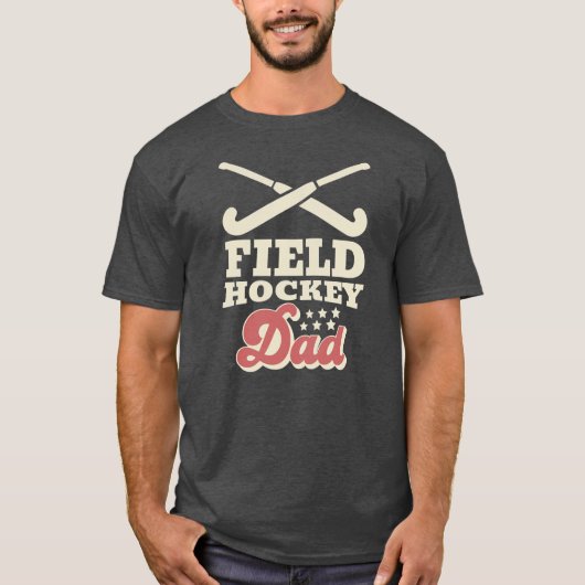 Mens Retro Field Hockey Dad  Tシャツ (正面)