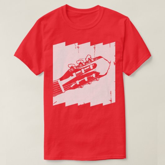 Mens Retro Guitar Acoustic Guitar Player818 Tシャツ (デザイン正面)