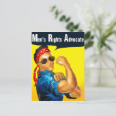 Men's Rights Advocateはがき(眼鏡) ポストカード (スタンド正面)