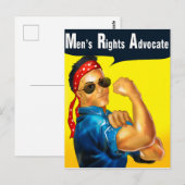 Men's Rights Advocateはがき(眼鏡) ポストカード (正面/裏面)