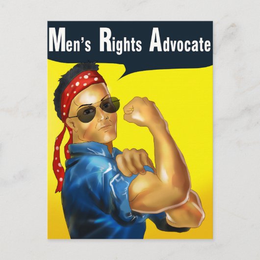 Men's Rights Advocateはがき(眼鏡) ポストカード (正面)