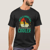 Mens Rock Climbing Dad Bouldering Rock Boulder Cli Tシャツ (正面)