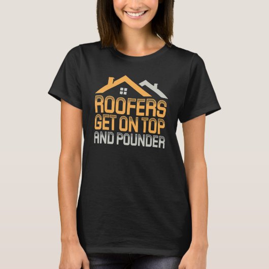 Mens Roofer Mens Roofing  Roofer Tシャツ (正面)