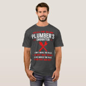 Mens Rules For Dating Plumbers Daughter Fathers Tシャツ (正面フル)