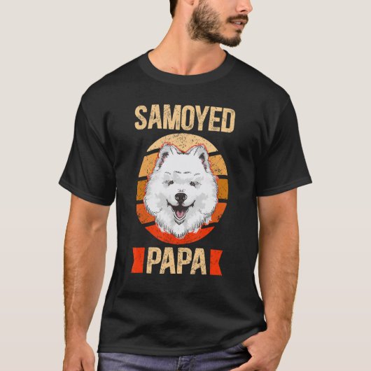 Mens Samoyed Papa Samoyeds Dog Owner Samoyed Tシャツ (正面)