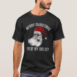 Mens Santa Merry Christmasで私の家 Tシャツ<br><div class="desc">Mens Santa Merry ChristmasクリスマスギフトTシャツ</div>