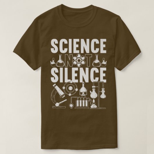 Mens Science Not Silence Premium Tシャツ (デザイン正面)