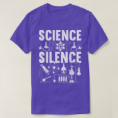 Mens Science Not Silence  Tシャツ (デザイン正面)